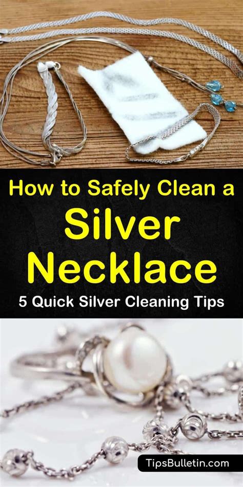 how to clean silver necklaces.